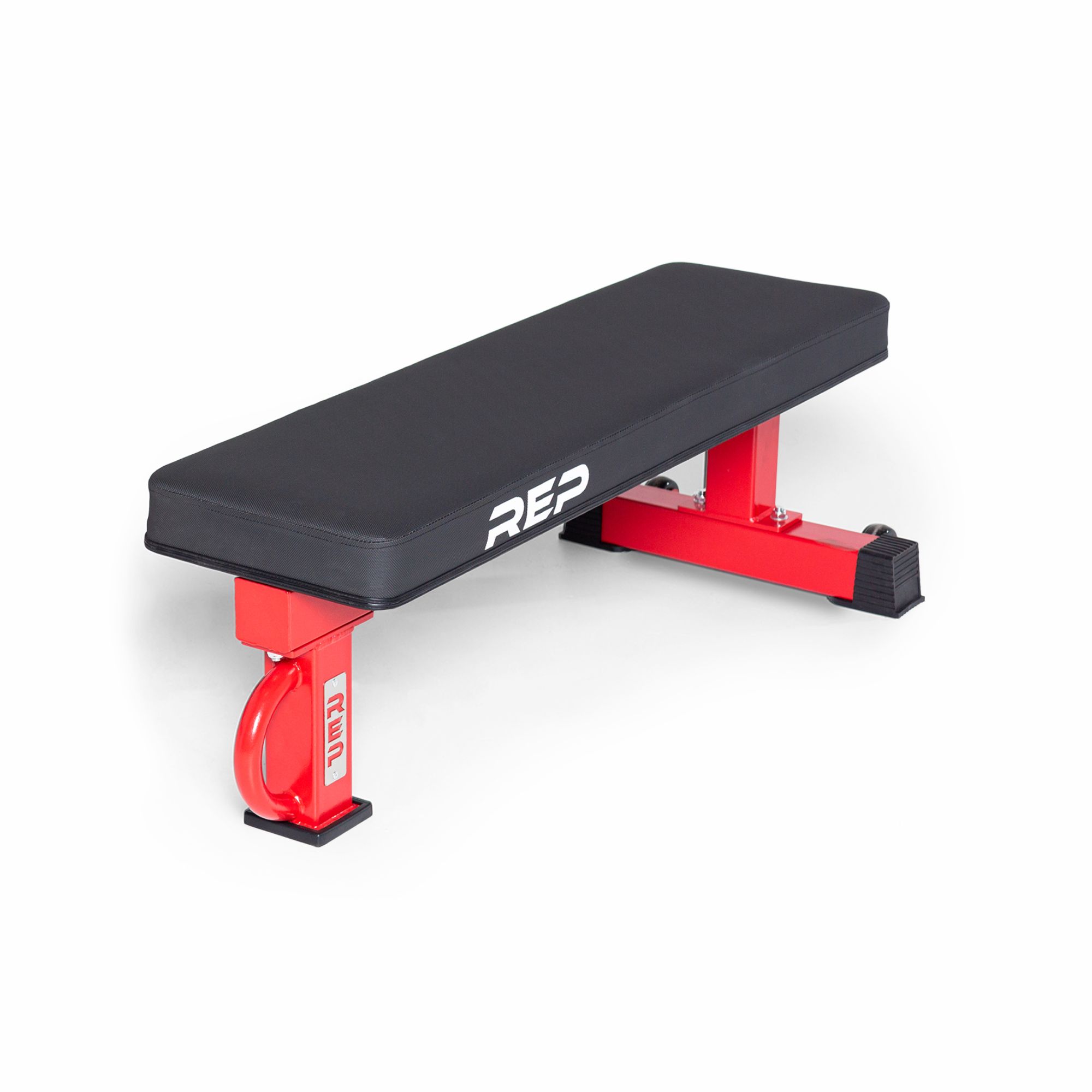 REP Fitness FB-5000 Flat Bench, Wide Pad - Red