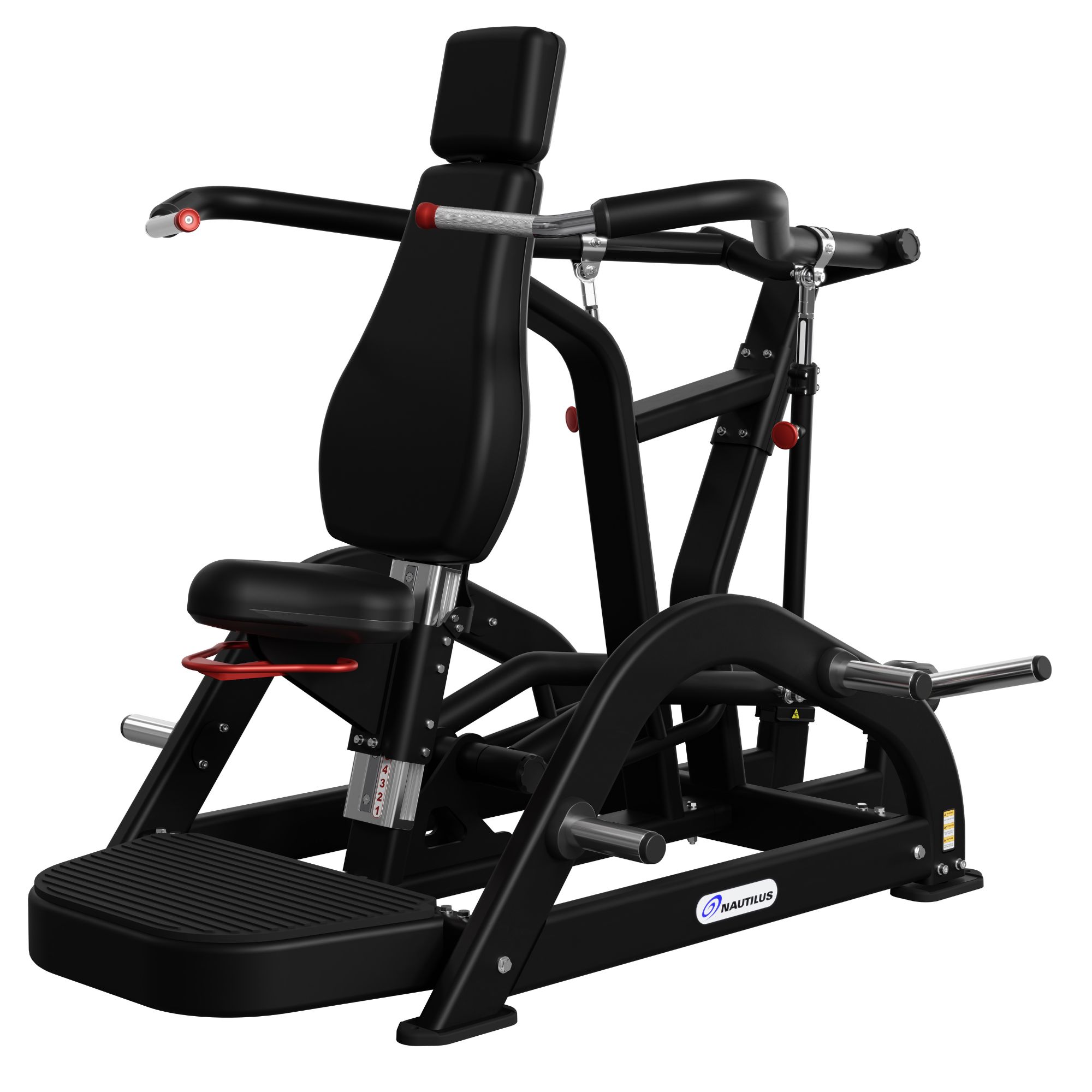 Nautilus Leverage Shoulder Press skulderpresmaskine, sort, 180x130x147 cm Nautilus Leverage Shoulder Press skulderpresmaskine, sort, 180x130x147 cm