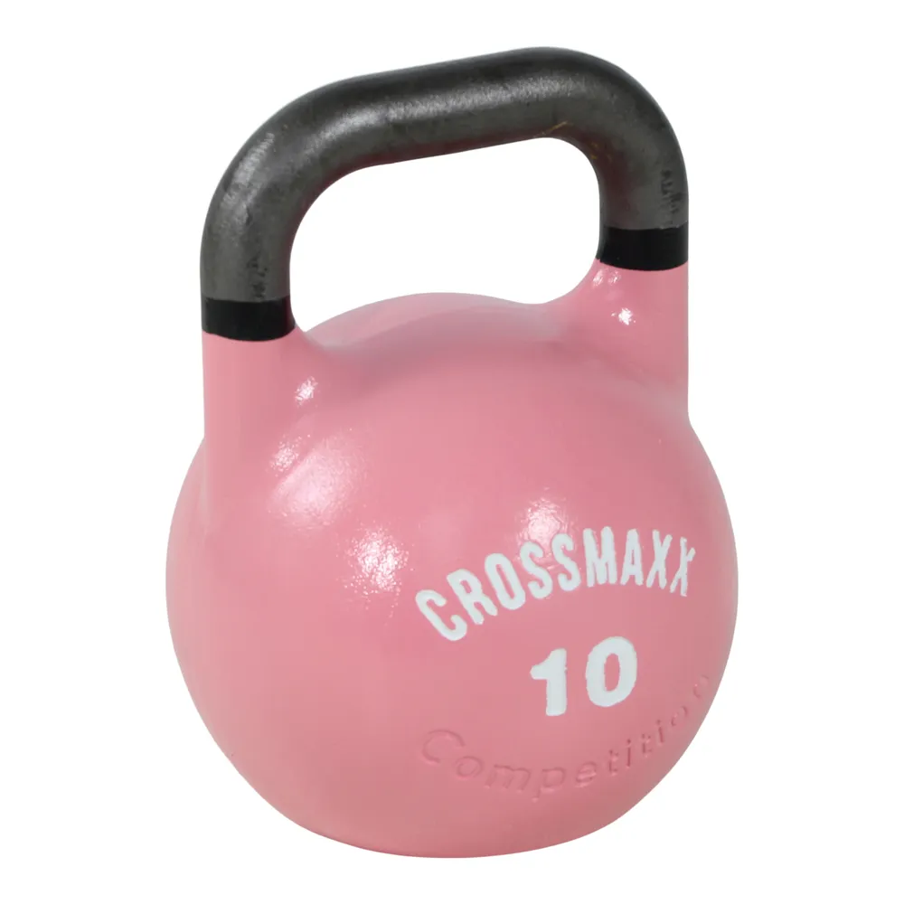 Brug Crossmaxx Competition Kettlebell, 10 kg. Fremstillet i støbejern - yderst holdbar. Brug til funktionel træning, som crossfit udstyr og derhjemme til en forbedret oplevelse