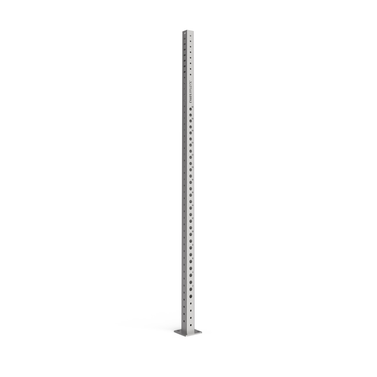 Crossmaxx XL Stainless Upright 240 cm rig stolpe i rustfrit stål med laserudskåret nummerering til professionelle rigs og krævende home gym løsninger Crossmaxx XL Stainless Upright 240 cm rig stolpe i rustfrit stål med laserudskåret nummerering til professionelle rigs og krævende home gym løsninger
