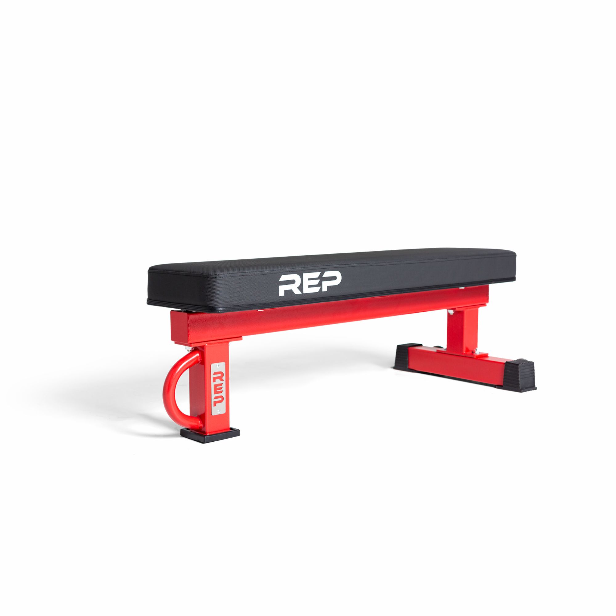 REP Fitness FB-5002 Flat Benk, Narrow Pad - Rød