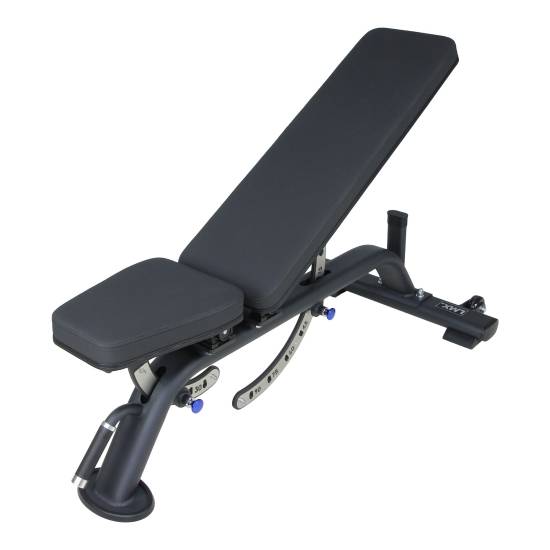 LMX Premium adjustable bench set skråt forfra med skråt ryglæn