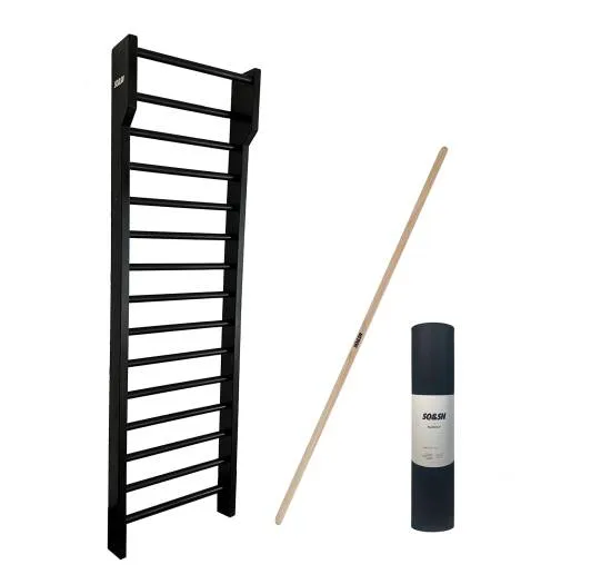 SQ&SN Træribbe Sort m. Måtte og Stick SQ&SN Træribbe Sort m. Måtte og Stick