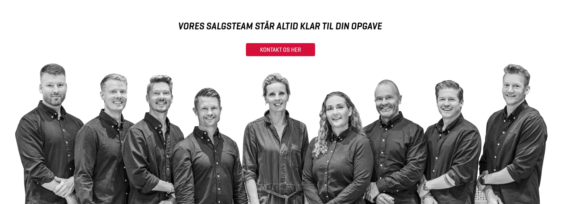 Kontakt vores salgsteam - de er klar til din opgave