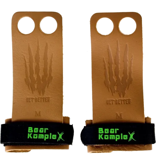 Bear KompleX Læder Grips Tan - 2 Hole str. M Bear KompleX Læder Grips Tan - 2 Hole str. M