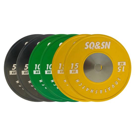 SQ&SN Vægtløftning Vægtsæt 60 kg farvet