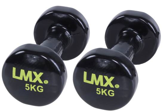 LMX. Vinyl Håndvægtsæt 5 kg Black