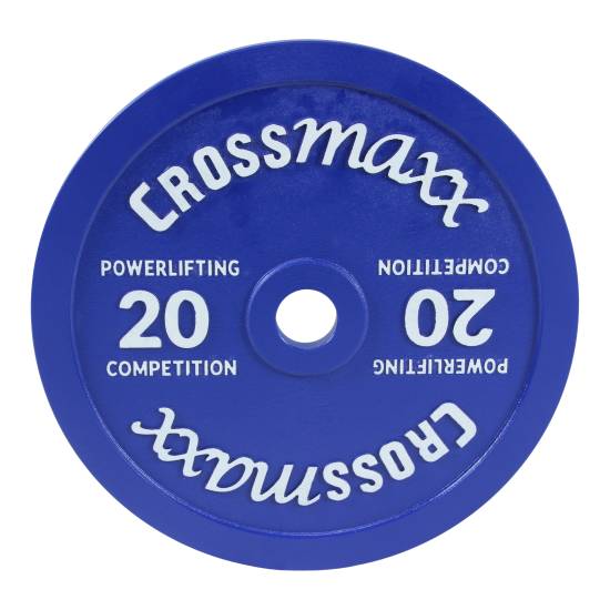 Crossmaxx Kalibreret Styrkeløft Vægtskive 20 kg Blå