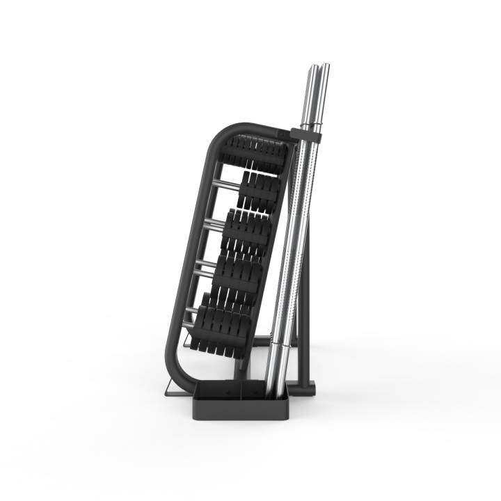 LMX. Studio Pump Rack til 11 sæt pumpstænger og vægtskiver til holdtræning og fitnesscenter