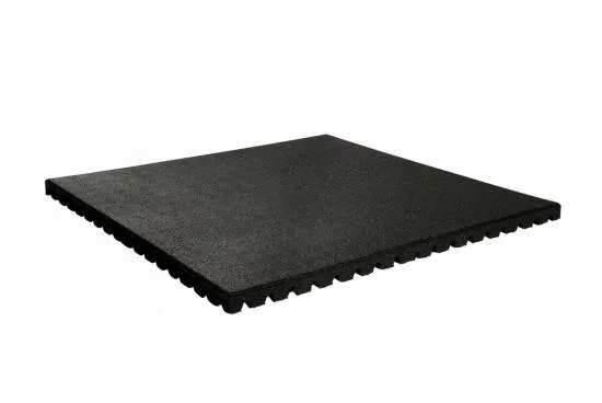 Granuflex Crossfit Gummiflise 1000 x 1000 x 43 mm Black fra Granuflex Granuflex Crossfit Gummiflise 1000 x 1000 x 43 mm Black fra Granuflex