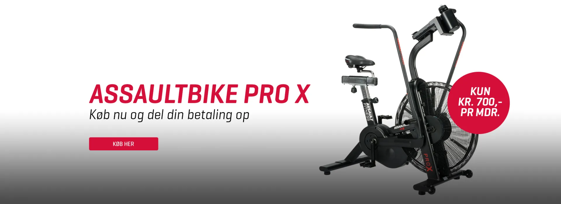 Del betalingen op - Køb AssaultBike Pro X og betal i rater