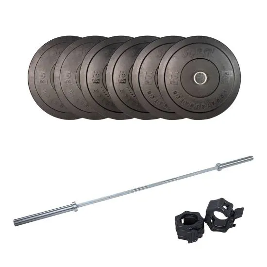 SQ&SN Styrkeløft Vægtstangssæt 60 kg + 20 kg Stang fra SQ&SN SQ&SN Styrkeløft Vægtstangssæt 60 kg + 20 kg Stang fra SQ&SN