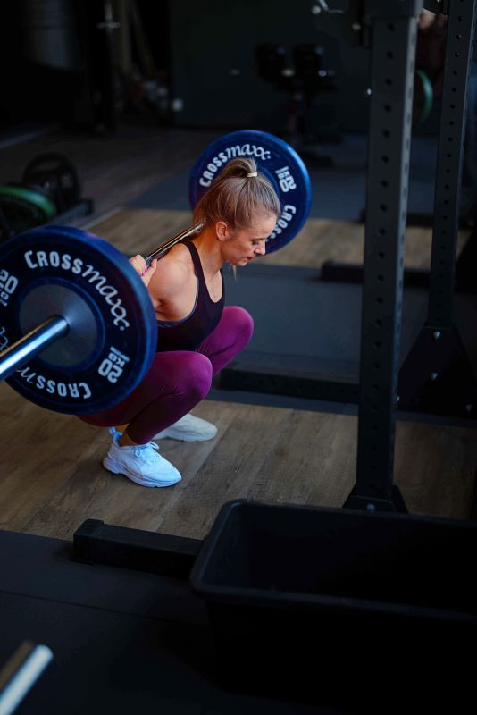 Sophie Dehn træner squat