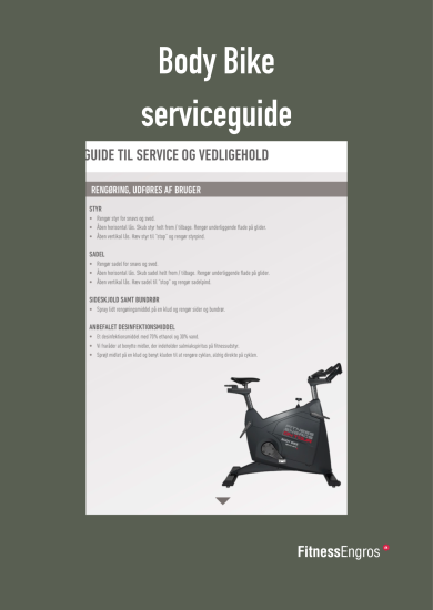 Hent en guide til service og vedligehold af Body Bike Smart+