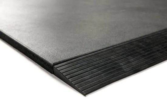 Granuflex kantflise 20 mm Granuflex Rampe Til Gummiflise 1000 x 100 x 20 mm Black