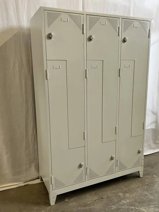 Omklædningsskab 6 Rum Grå - Demo fra 