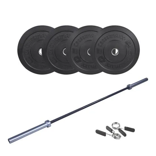 Crossmaxx CF Vægtstangssæt 30 kg + 20 kg Stang fra Crossmaxx Crossmaxx CF Vægtstangssæt 30 kg + 20 kg Stang fra Crossmaxx