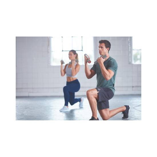 Reebok Softgrip Dumbbells - 2.0Kg Red & Grey fra Reebok