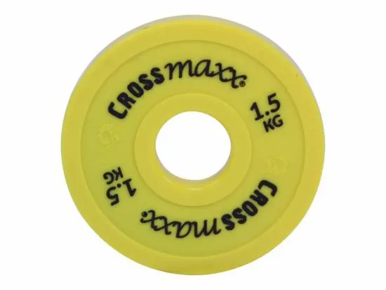 Crossmaxx ELITE Fractional Vægtskive 1,5 kg Yellow fra Crossmaxx Crossmaxx ELITE Fractional Vægtskive 1,5 kg Yellow fra Crossmaxx