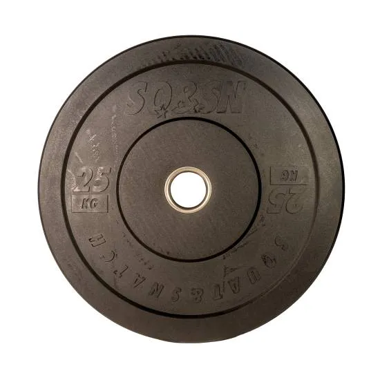 SQ&SN Bumper Plate 25 kg Black fra SQ&SN SQ&SN Bumper Plate 25 kg Black fra SQ&SN